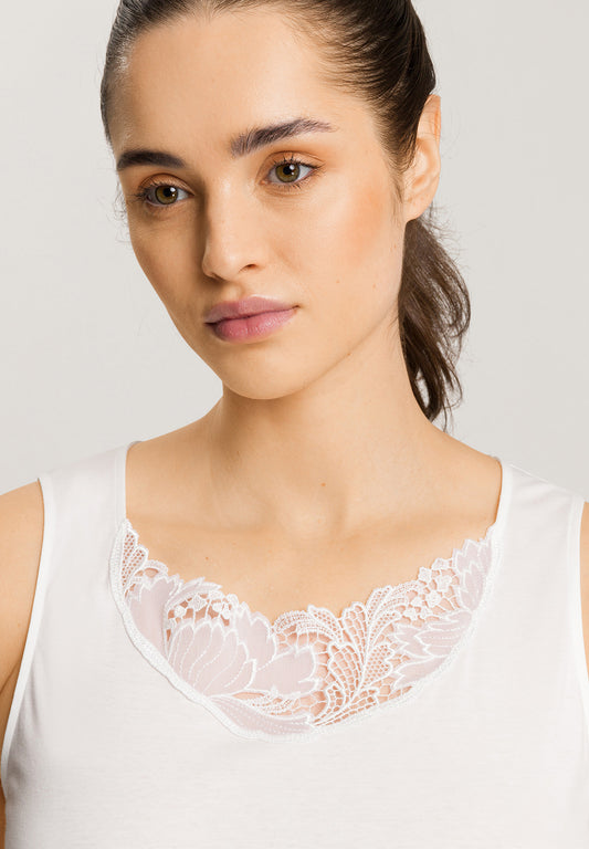 The Ann Sleeveless Nightdress By HANRO In Off White