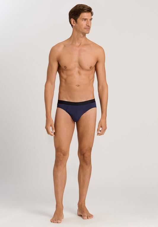 The Micro Touch-Briefs By Hanro in Midnight Navy