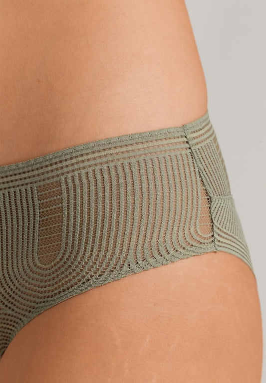 The Martha-Midi Briefs By Hanro In Crystal Green