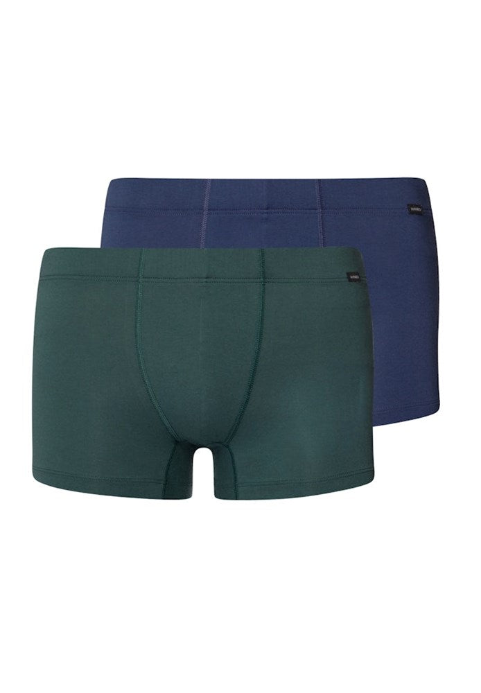 The Cotton Essentials-Pants 2Pack By Hanro In Herbal Tea/Vintage Indigo