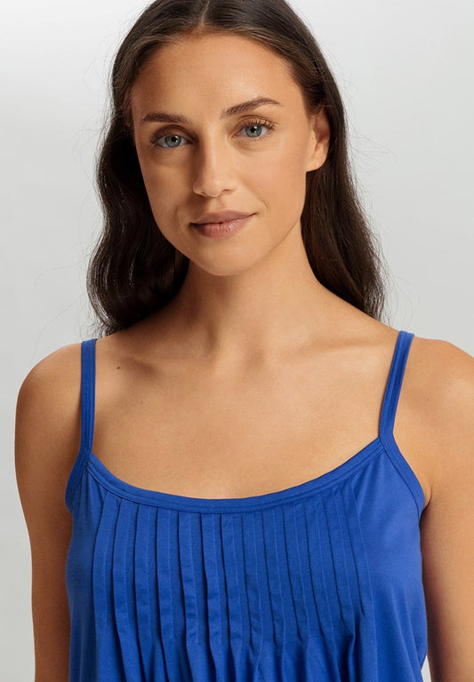 The Juliet-Slv/L Short Pajama By Hanro In Dazzling Blue