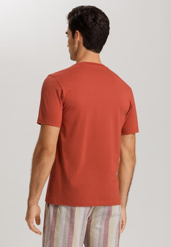 The Living Shirts-Short Sleeve Shirt By Hanro In Chutney