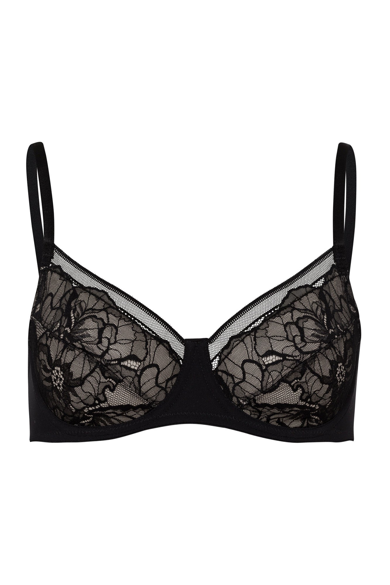 The Selma Underwire Bra By HANRO In Black