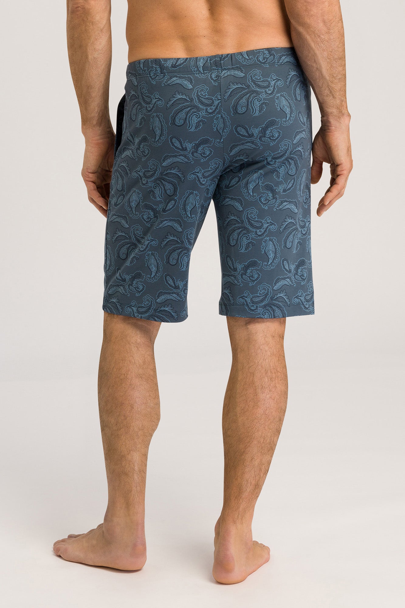 The Night & Day Short Pants By HANRO In Aqua Paisley
