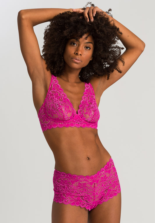 The Moments-Soft Cup Bra By Hanro in Very Berry