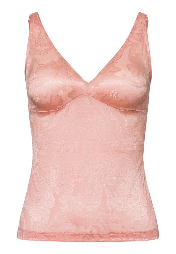 The Tina Top By HANRO In Mocha Powder