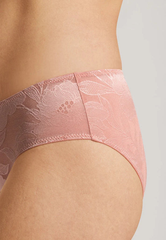 The Tina Midi Briefs By HANRO In Mocha Powder