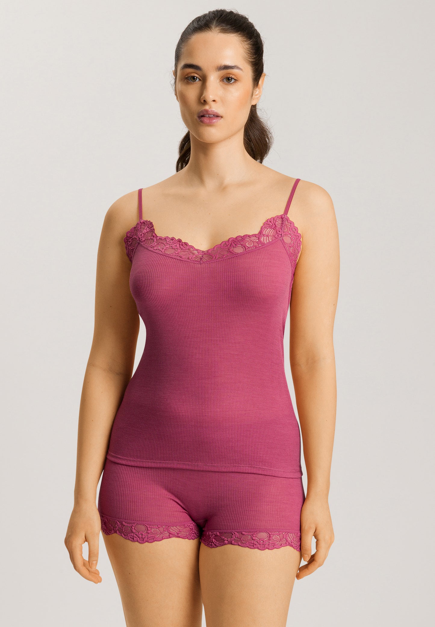 Woolen Lace-Spaghetti Top