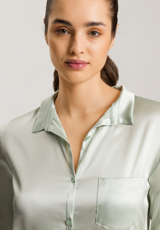 The Grand Central Nightdress By HANRO In White Sage