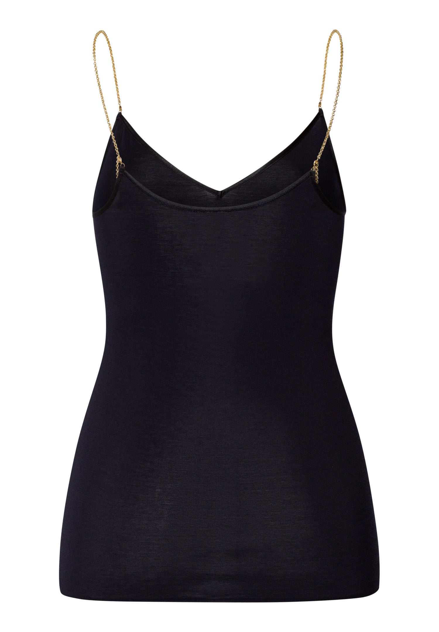 The Cotton Seamless-Spaghetti Top By Hanro In Black