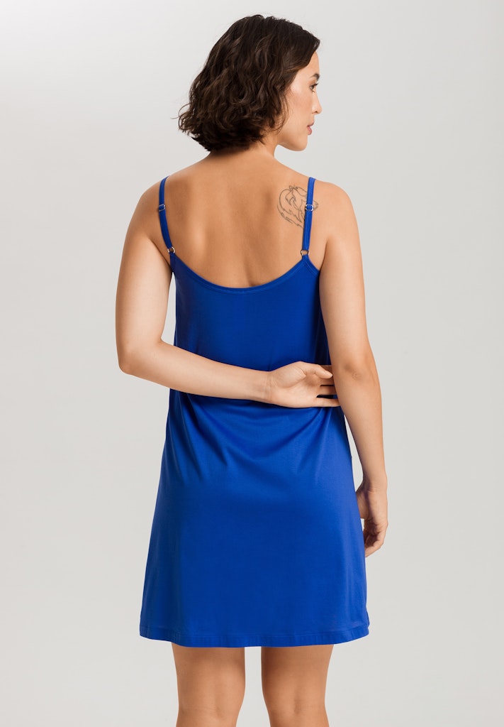 The Juliet-Spaghetti Dress 90Cm By Hanro in Dazzling Blue