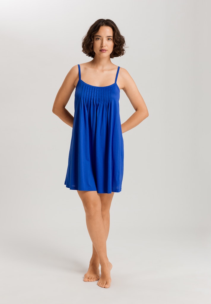 The Juliet-Spaghetti Dress 90Cm By Hanro in Dazzling Blue