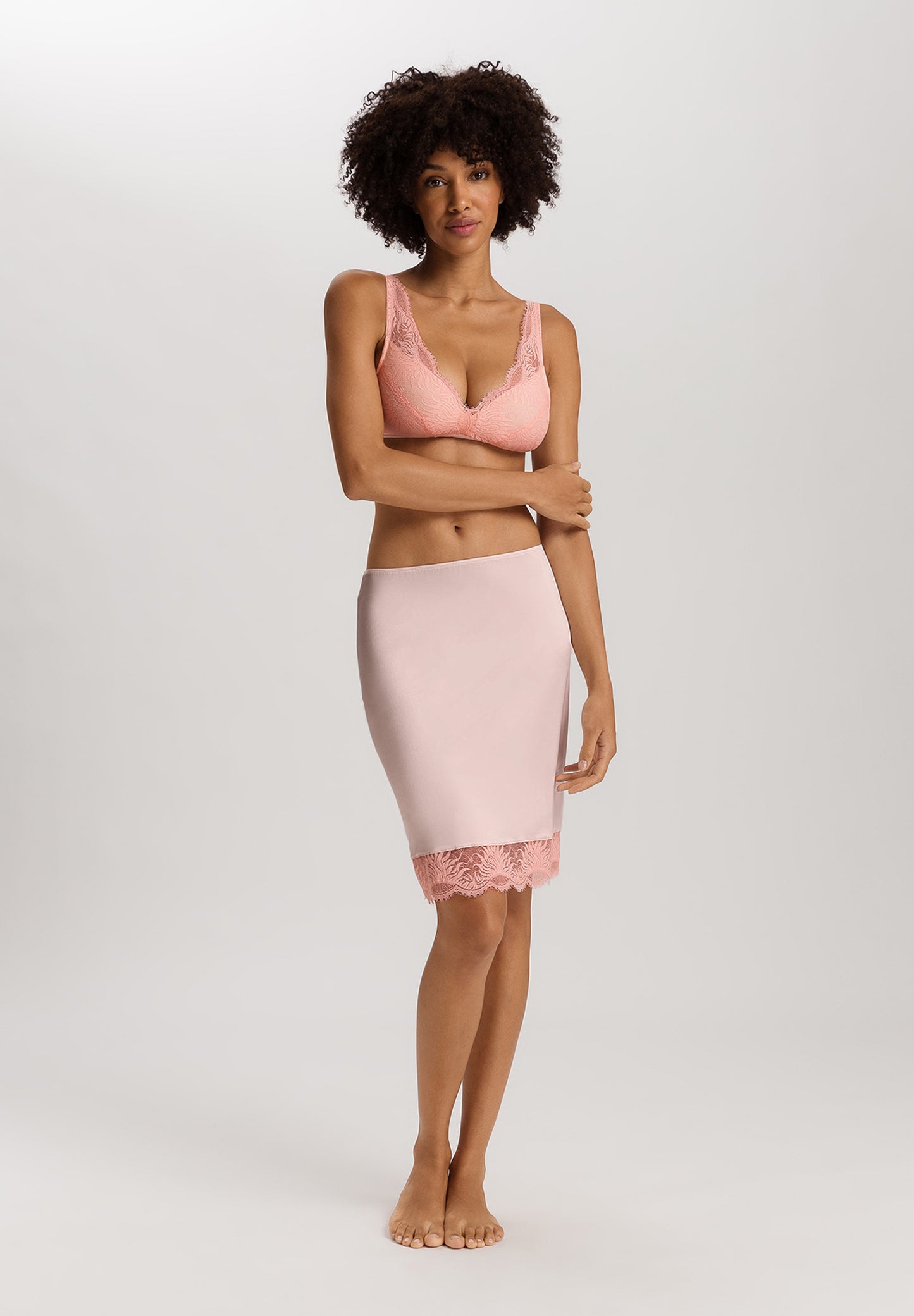 The Gale-Soft Cup Bra By Hanro in Rosewater
