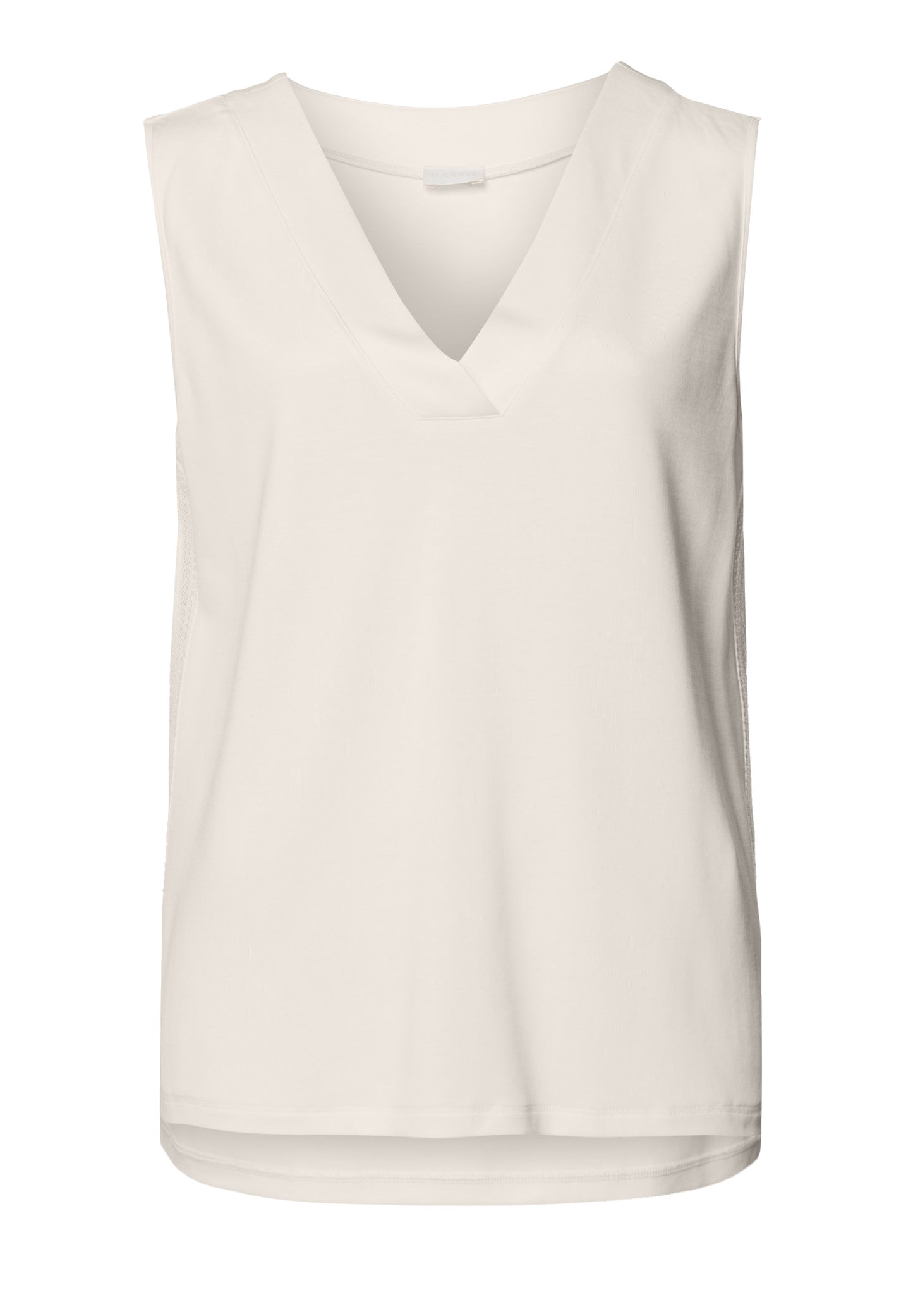 The Pure Comfort-Tank Top By Hanro In Misty White