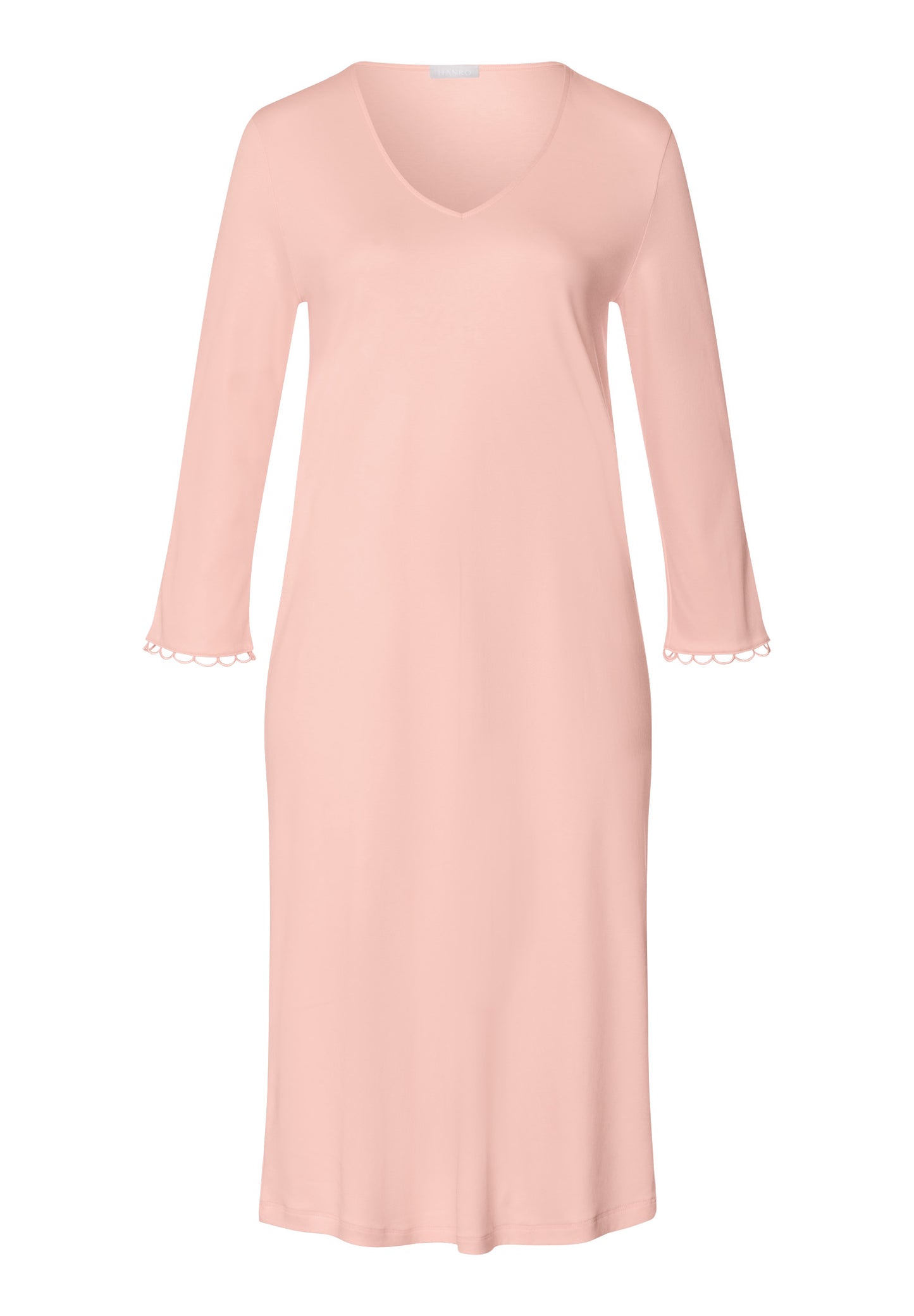 The Anouk-3/4 Slv Nightdress 110cm By Hanro in Pink Blaze