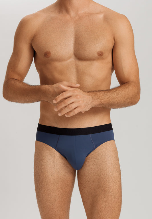 The Micro Touch-Briefs By Hanro In Vintage Indigo