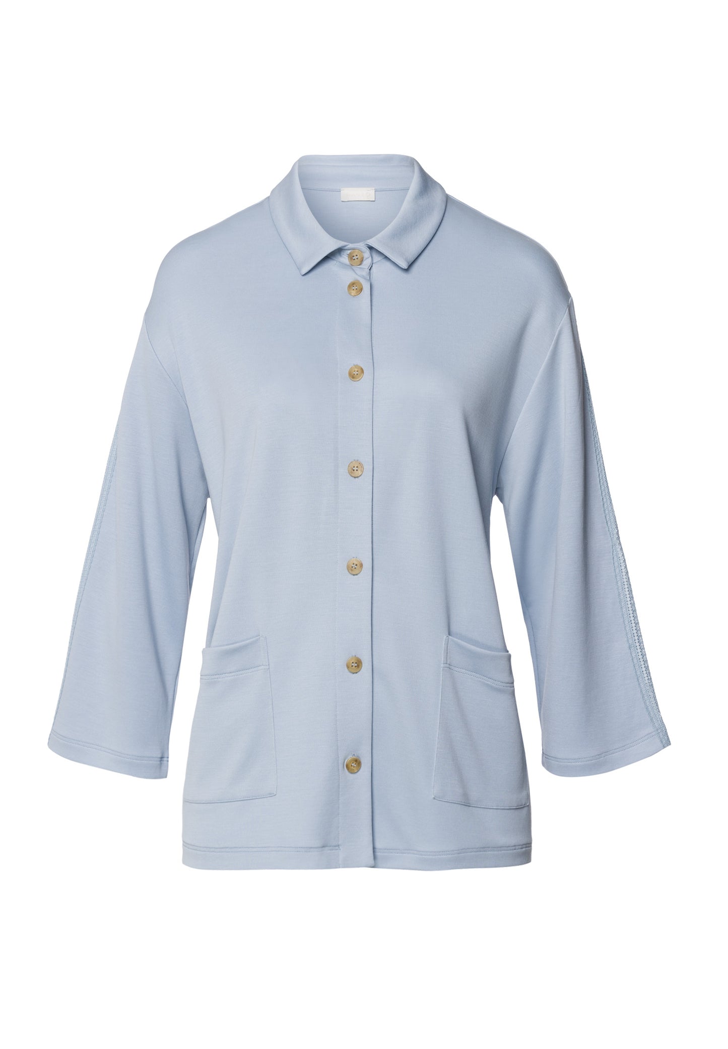 The Pure Comfort-Cardigan By Hanro In Sea Breeze