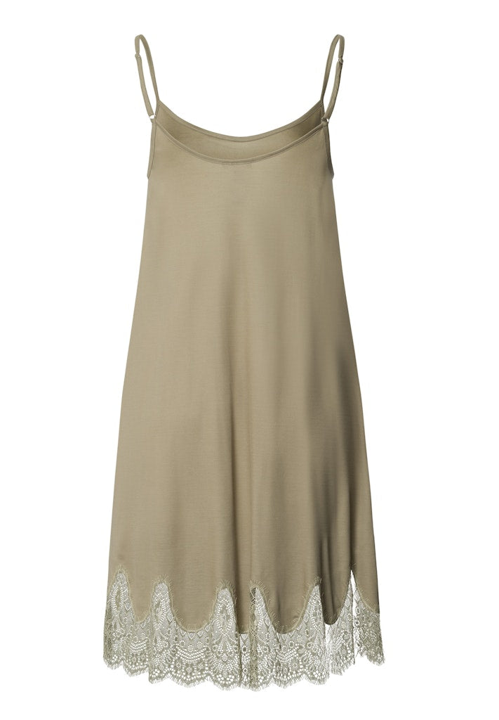 The Melia-Spaghetti Dress By HANRO In Silver Sage