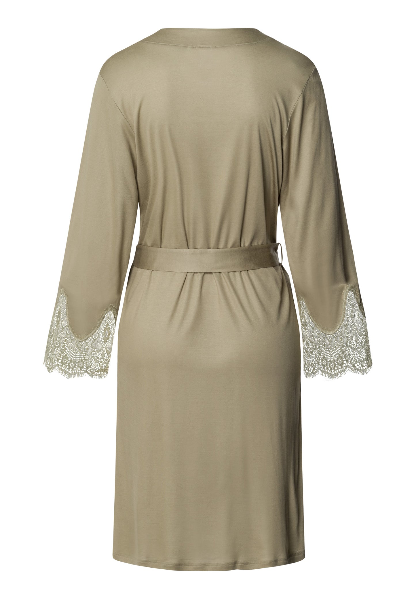 The Melia-Robe By Hanro In Silver Sage