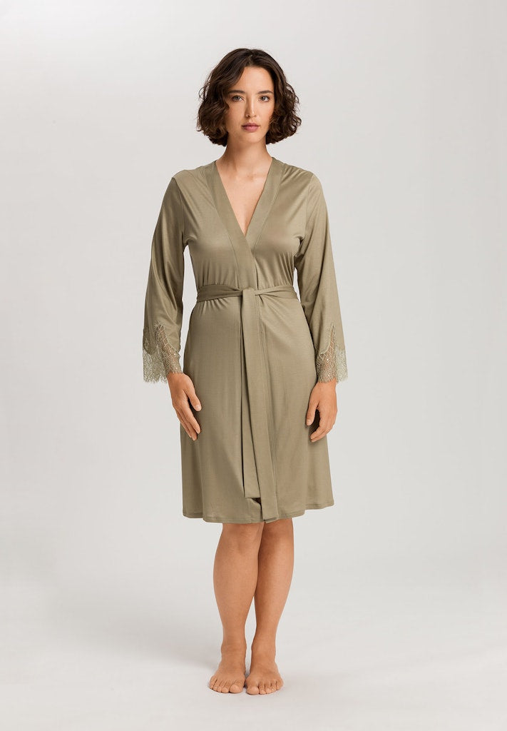 The Melia Robe By HANRO In Silver Sage