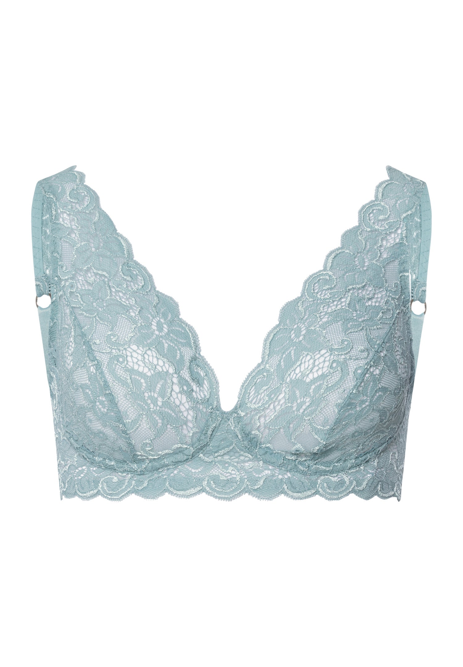 The Moments-Soft Cup Bra By Hanro In Tourmaline Blue