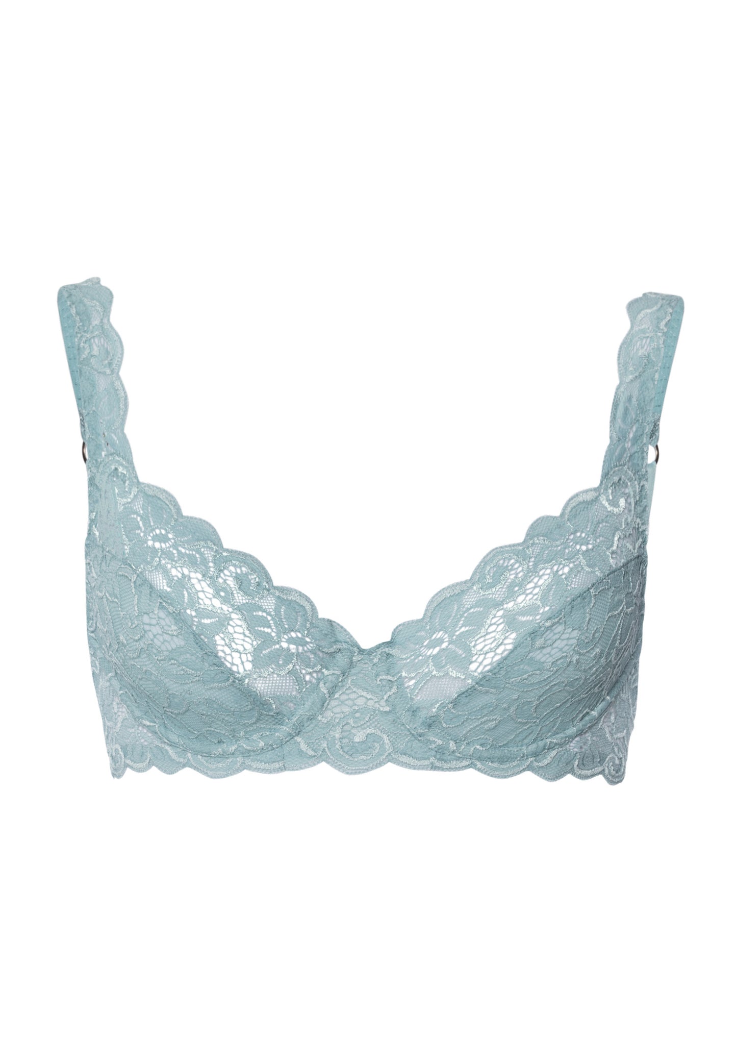 The Moments-U/Wire Bra By Hanro in Tourmaline Blue