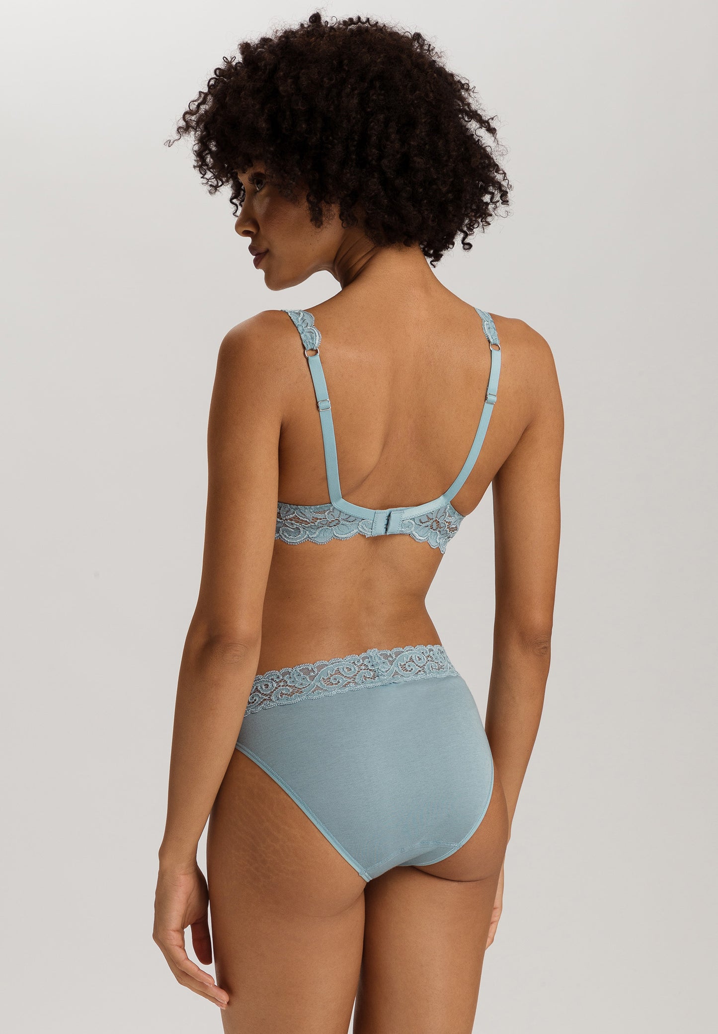 The Moments-U/Wire Bra By Hanro in Tourmaline Blue