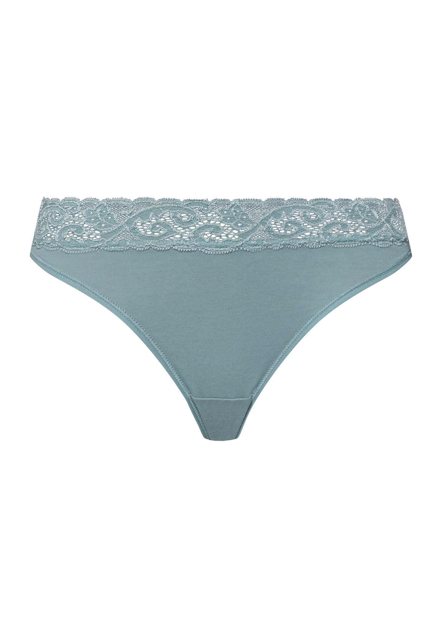 The Moments-Mini Briefs By Hanro in Tourmaline Blue