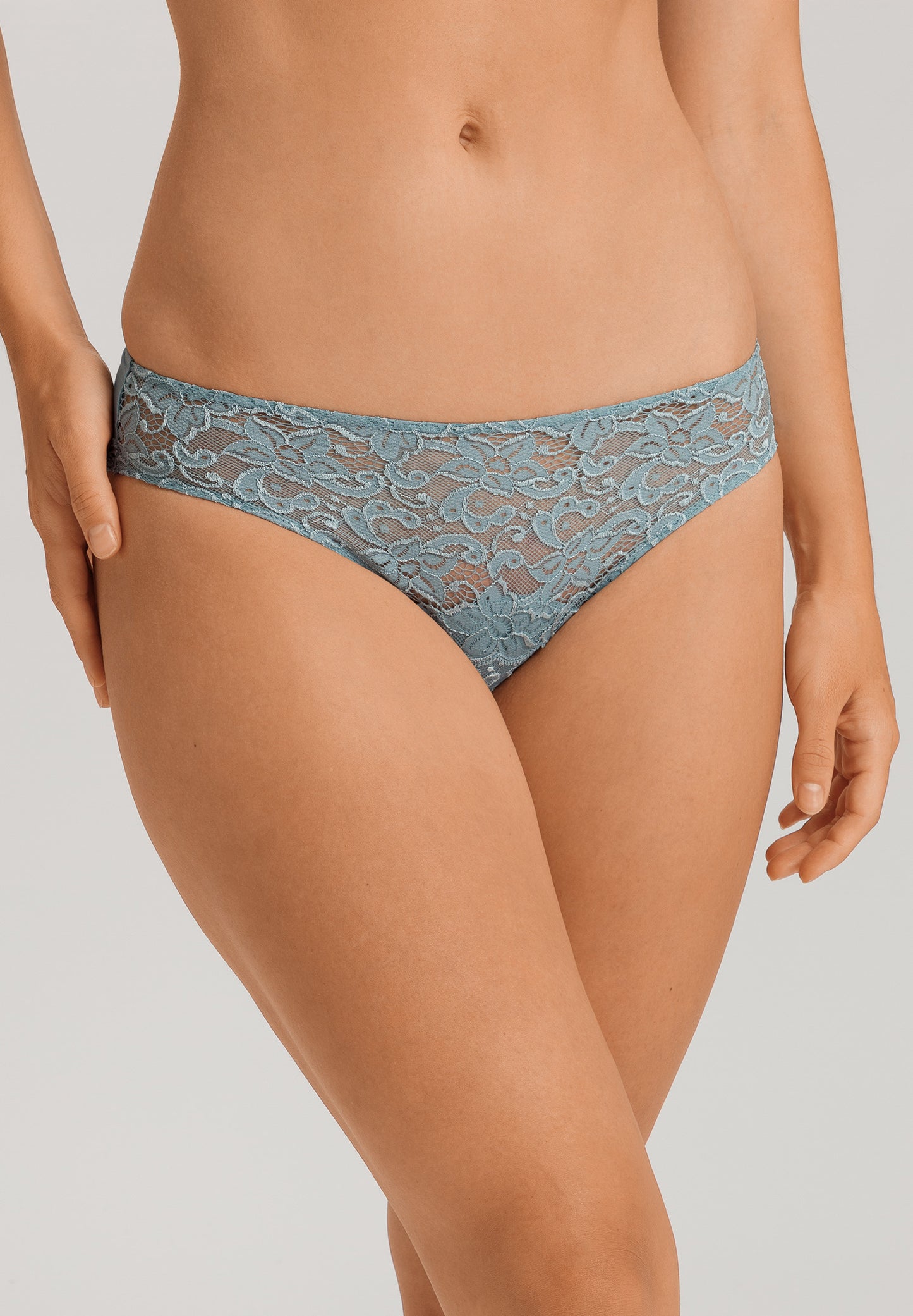 The Moments-Midi Briefs By Hanro in Tourmaline Blue