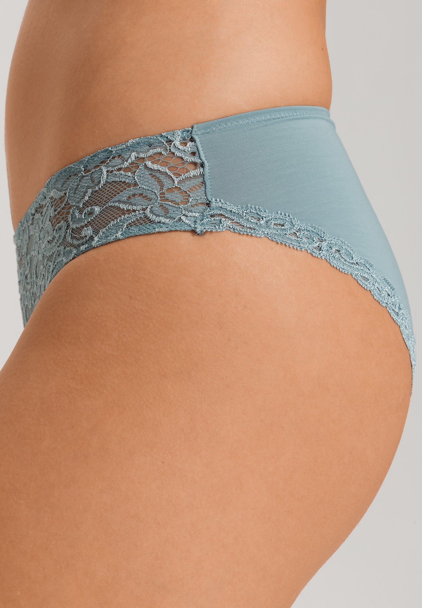 The Moments-Midi Briefs By Hanro in Tourmaline Blue