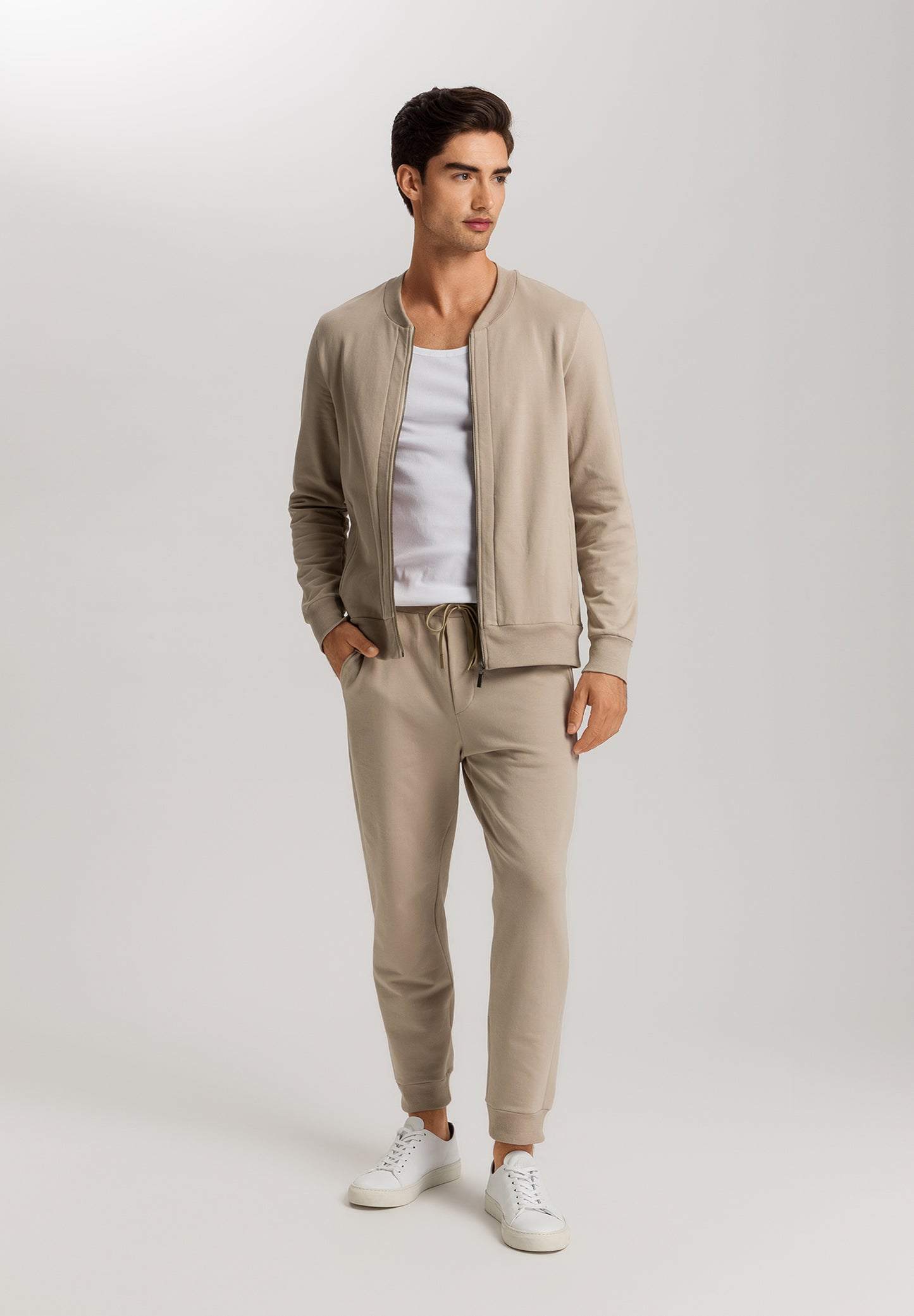 The Natural Living-Cardigan By Hanro in Savanna