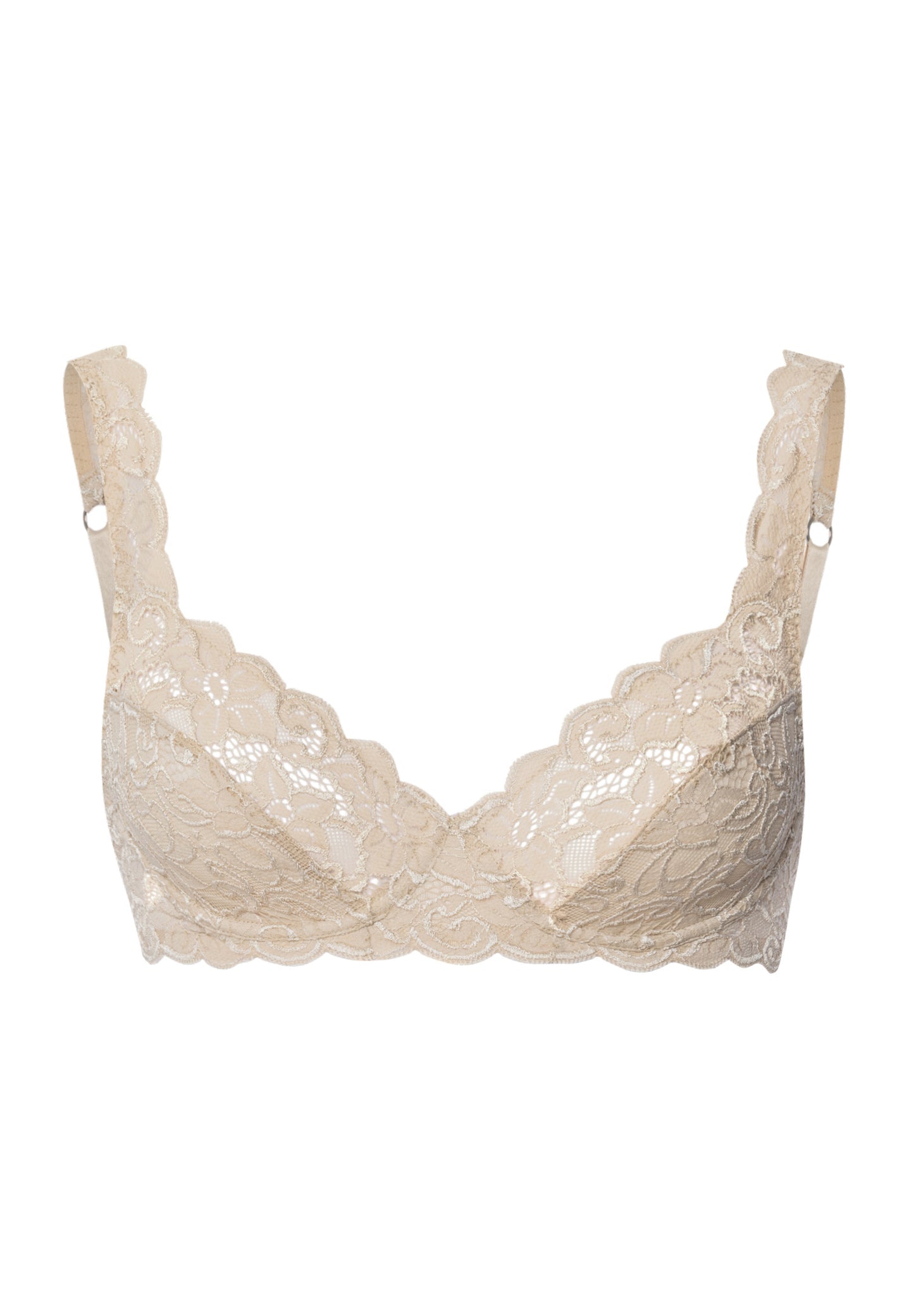 The Moments-U/Wire Bra By Hanro in Iced Cappuccino