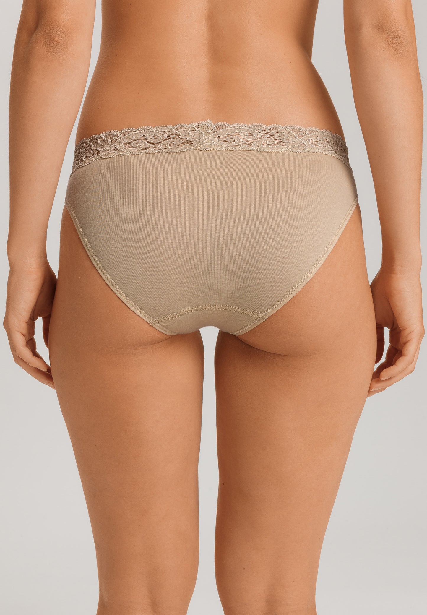 The Moments-Midi Briefs By Hanro in Iced Cappuccino