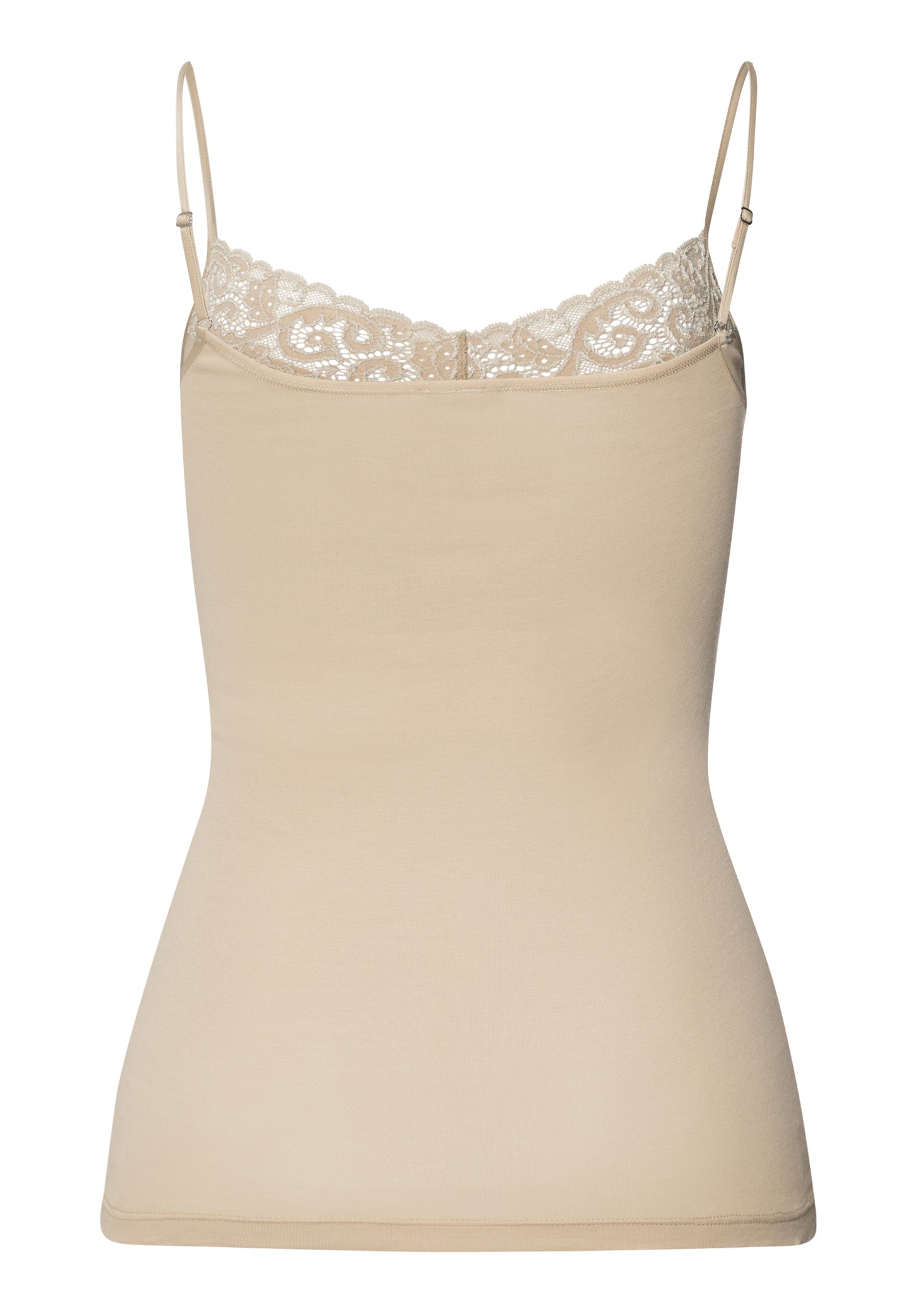 The Moments-Spaghetti Top By Hanro In Iced Cappuccino