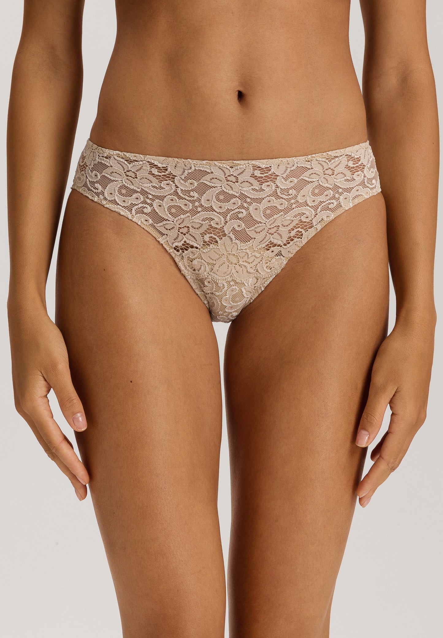 The Moments-Mini Briefs By Hanro in Iced Cappuccino