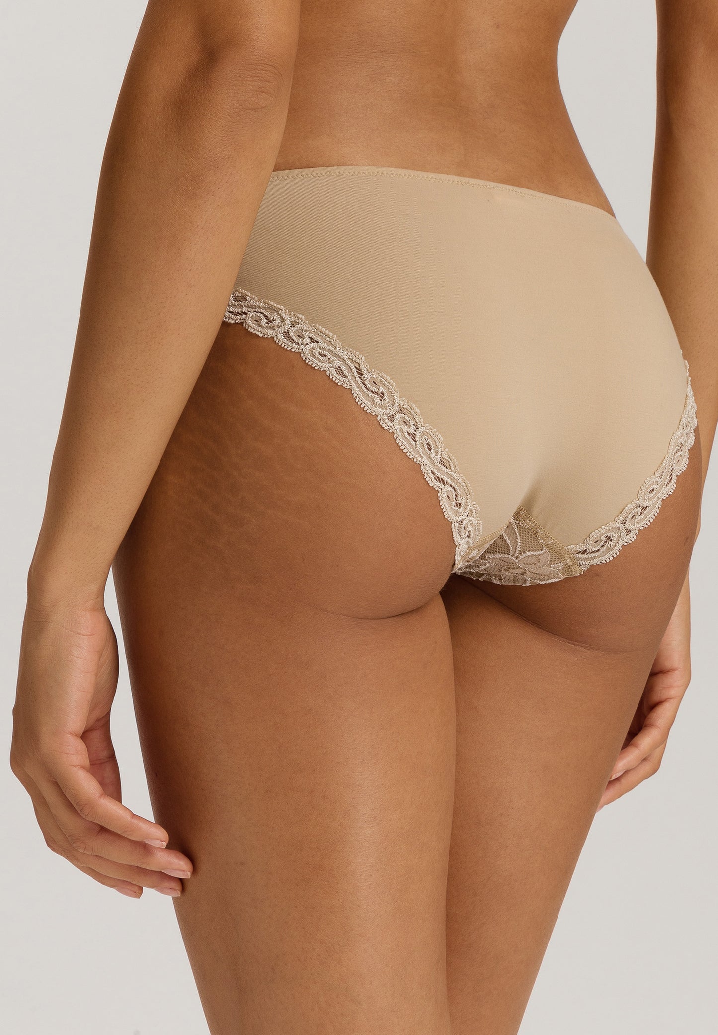 The Moments-Mini Briefs By Hanro in Iced Cappuccino