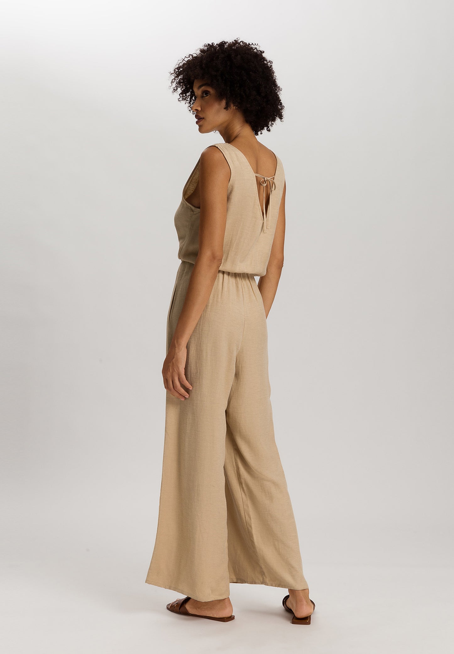 The Urban Casuals-Jumpsuit By Hanro In Iced Cappuccino