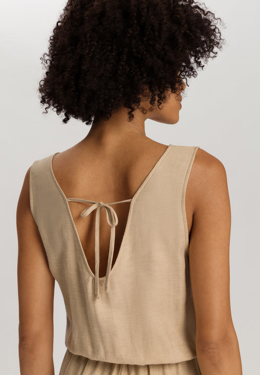 The Urban Casuals-Jumpsuit By Hanro In Iced Cappuccino