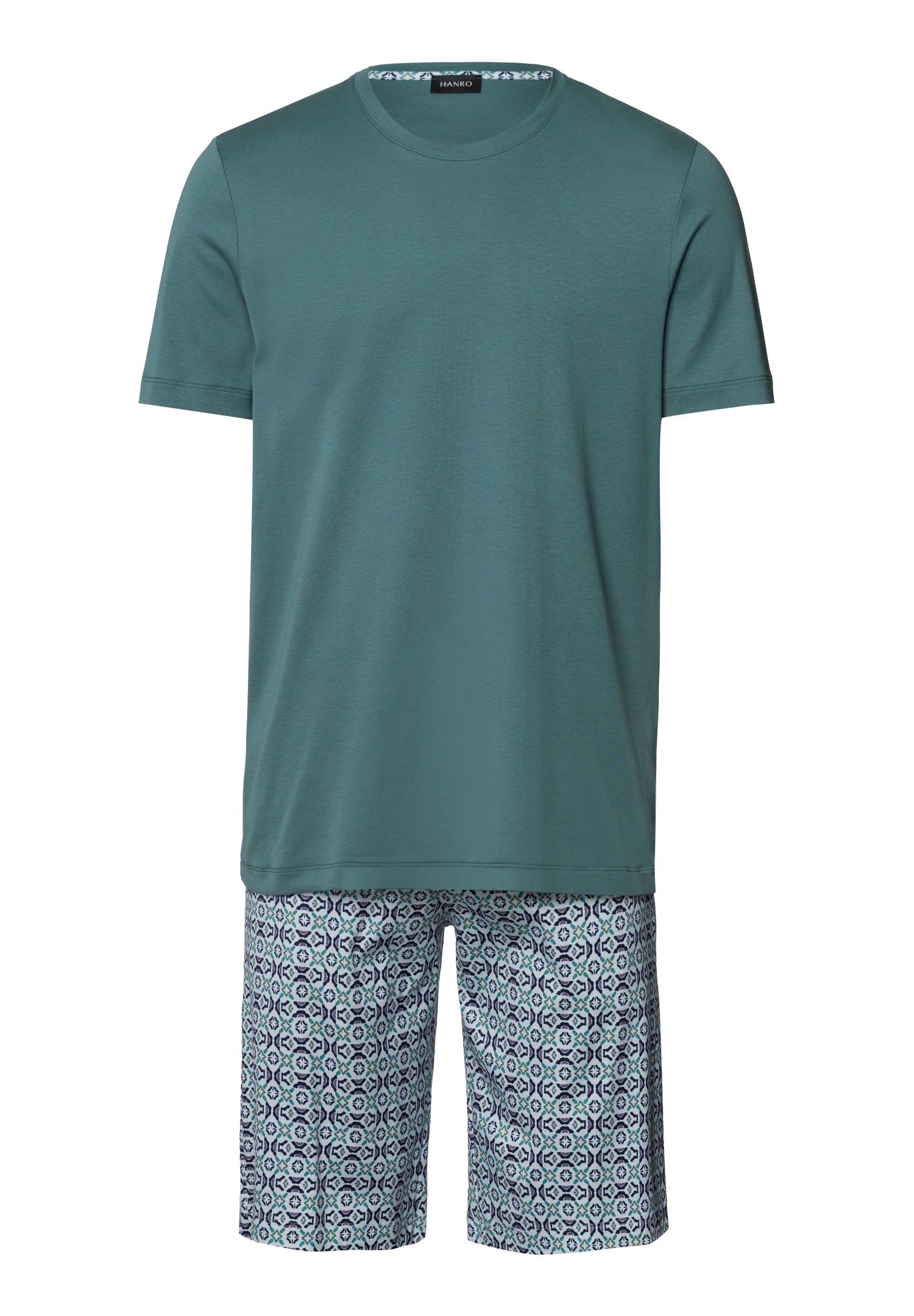 The Natural Living-S/Slv Pajama By Hanro In Tinted Mosaic