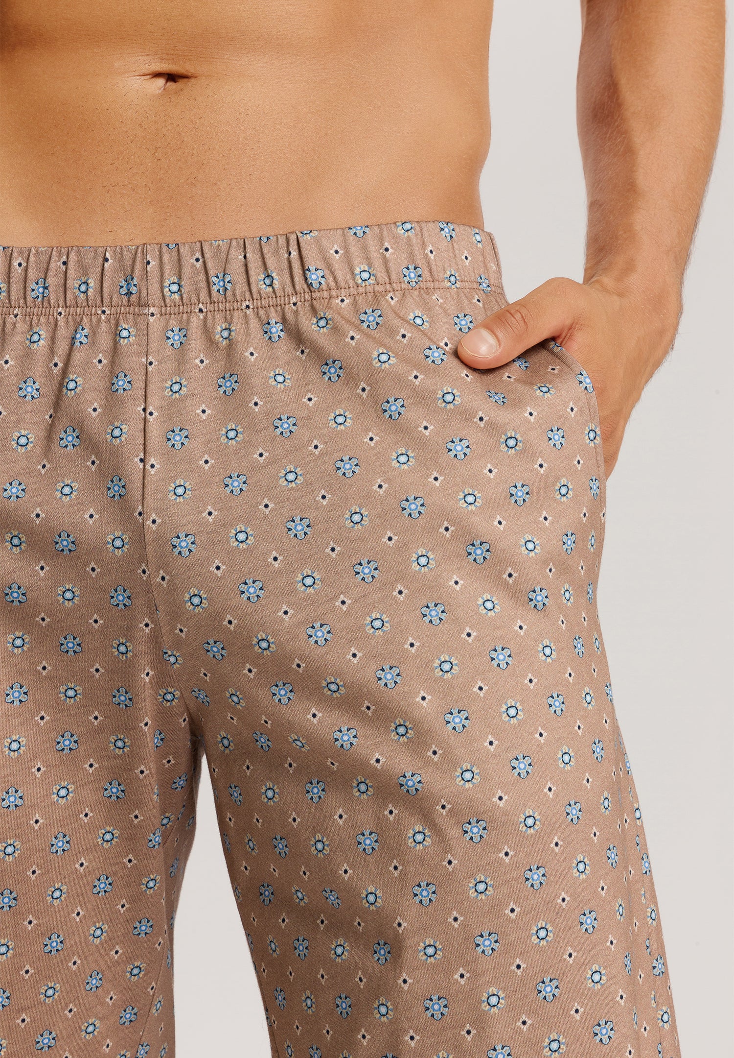 The Night & Day-S/Slv Pajama By Hanro In Summer Tie Print