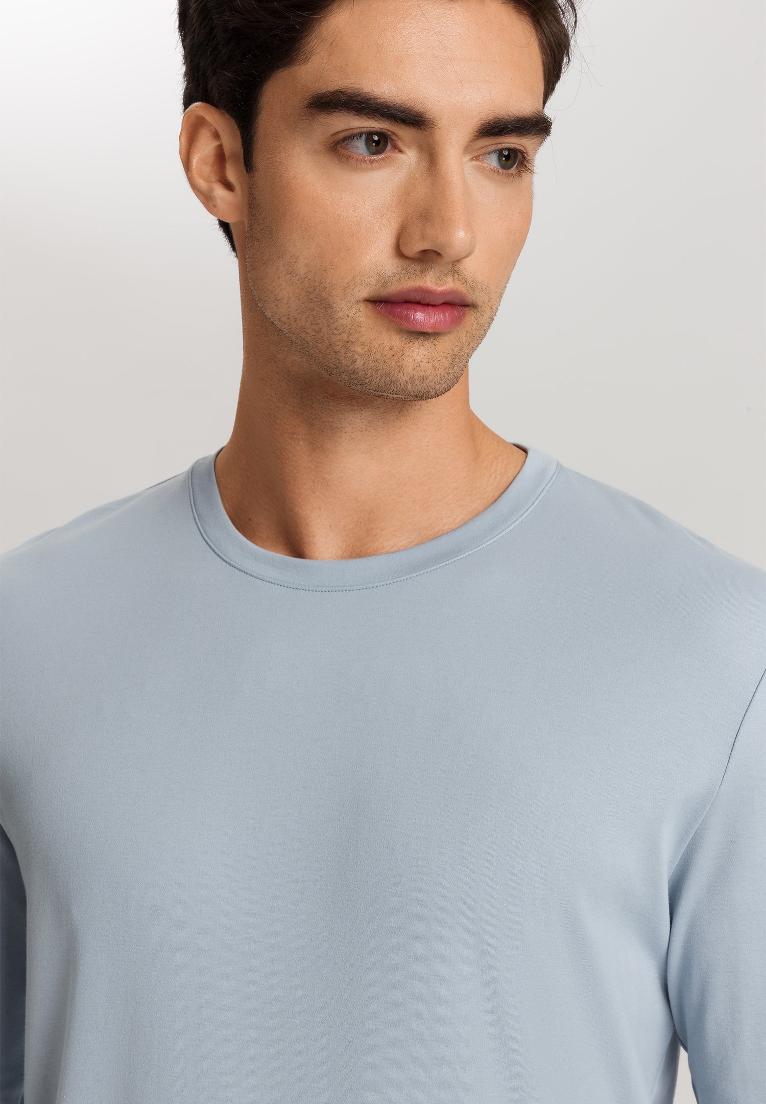 The Night & Day-L/Slv Pajama By Hanro In Night Blue Tiles