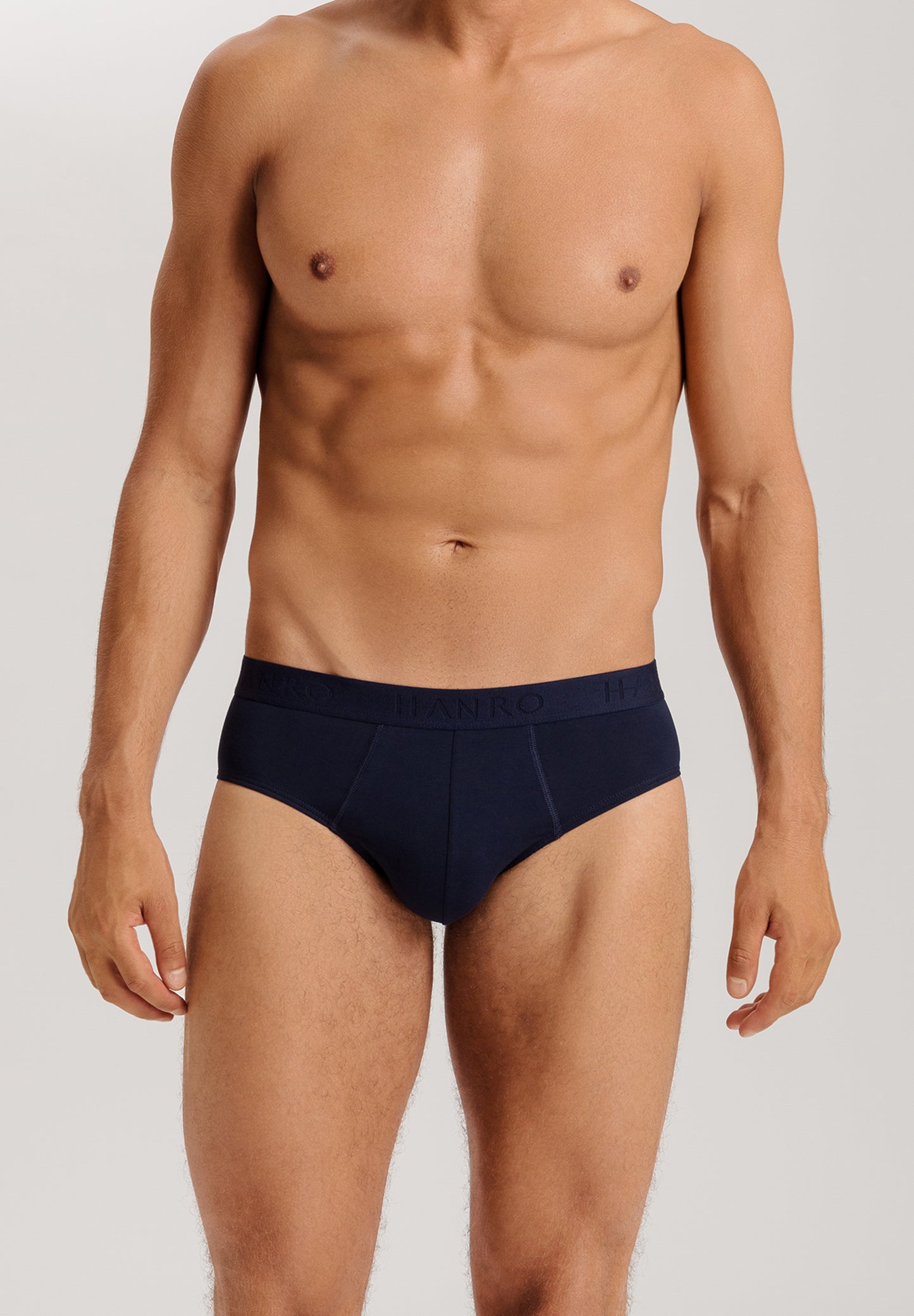 The Cotton Essentials-Briefs 2Pack By Hanro In Deep Navy/Sea Breeze