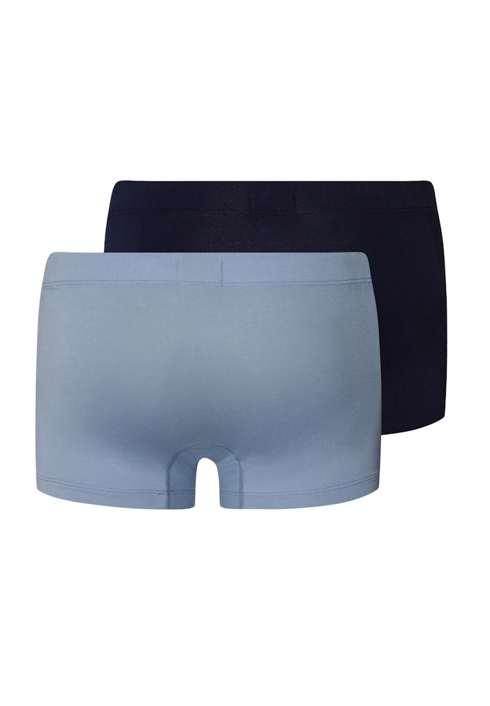 The Cotton Essentials-Pants 2Pack By Hanro In Deep Navy/Sea Breeze