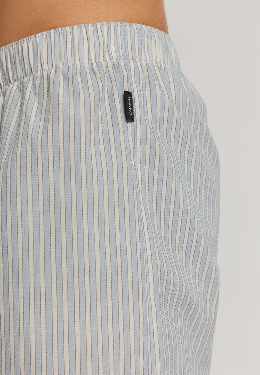 The Fancy Woven-Boxers By Hanro In Light Stripe
