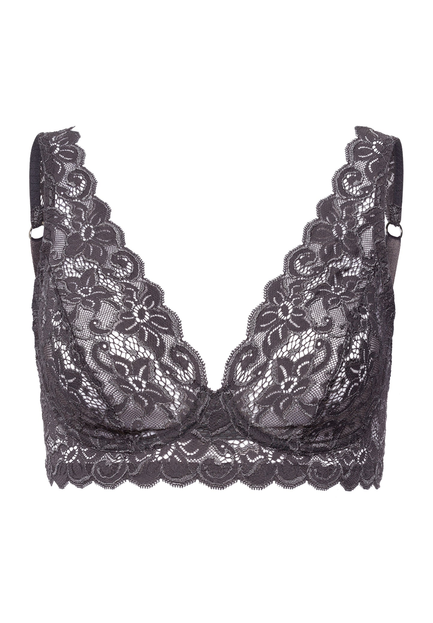 The Moments-Soft Cup Bra By Hanro in Black Pearl