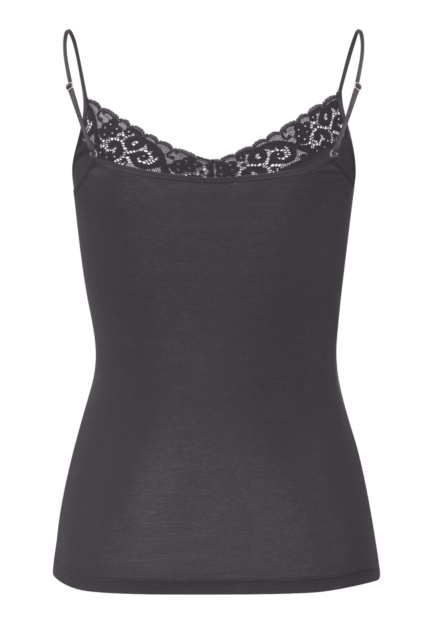 The Moments-Spaghetti Top By Hanro in Black Pearl