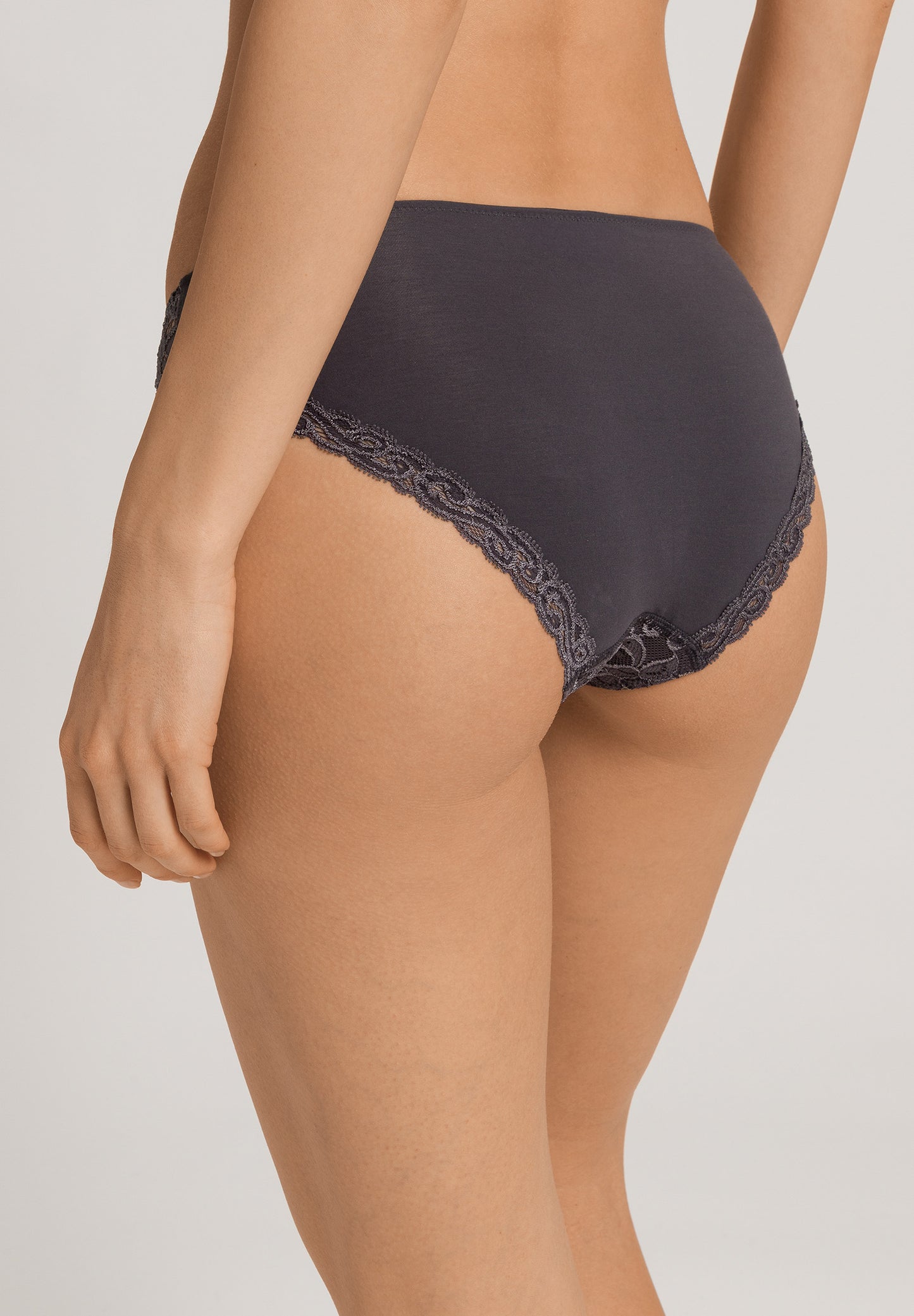 The Moments-Mini Briefs By Hanro in Black Pearl
