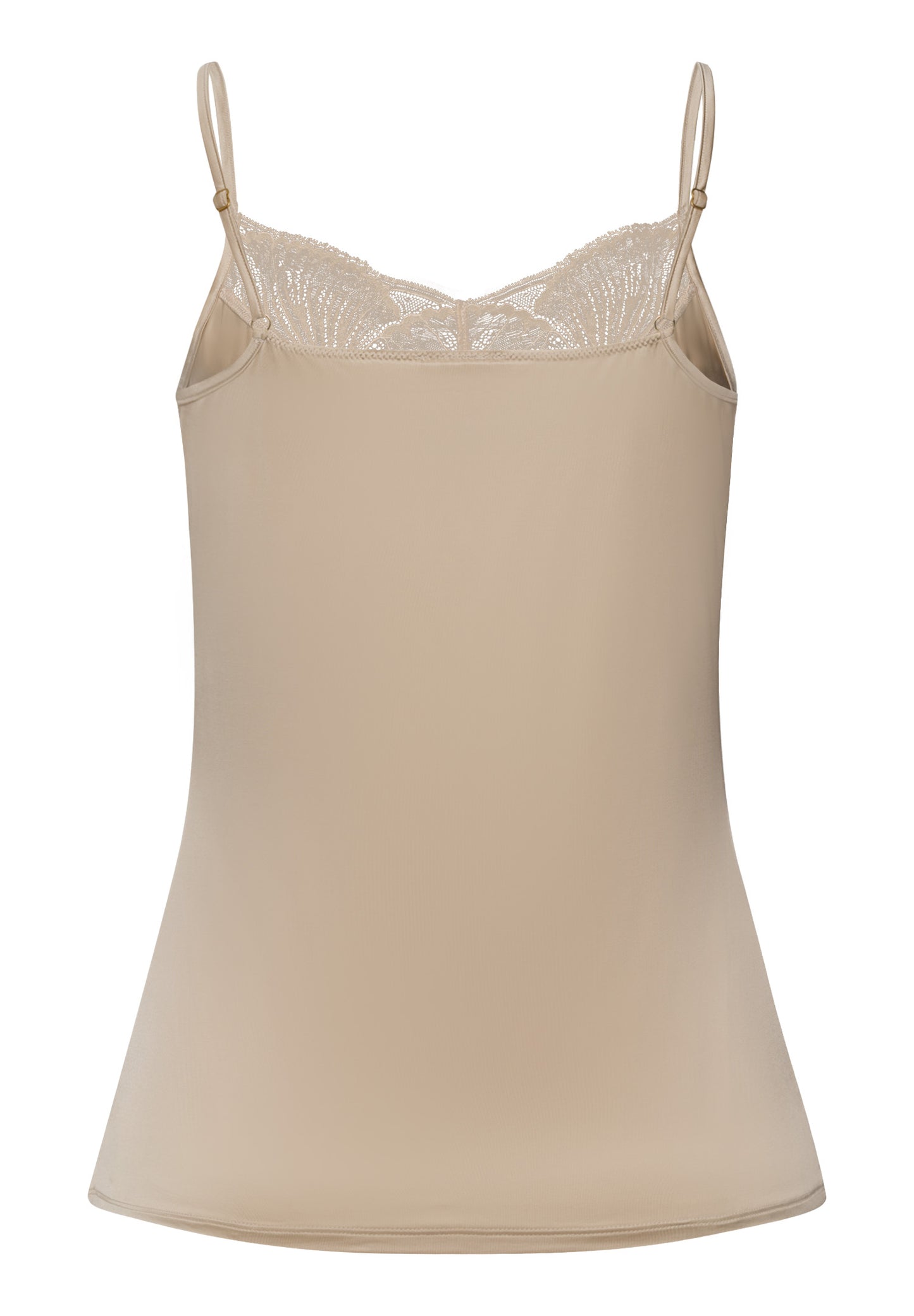 The Lilith-Spaghetti Top By Hanro in Coffee Quartz