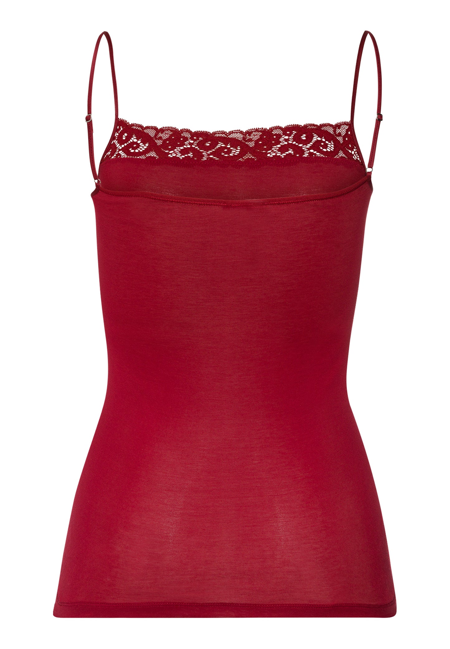 The Moments-Spaghetti Top By Hanro in Red Dahlia