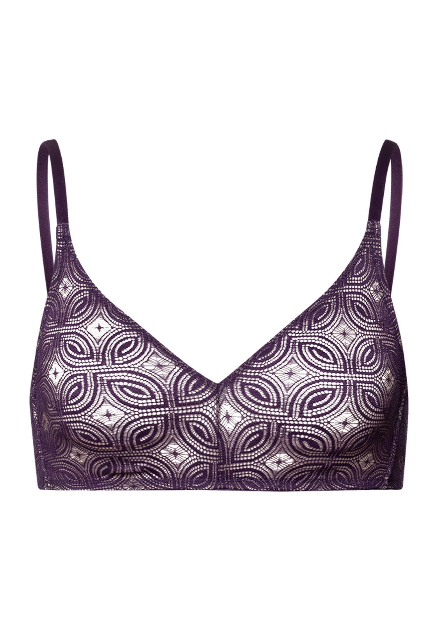 The Ruby-Soft Cup Bra By Hanro in Amethyst
